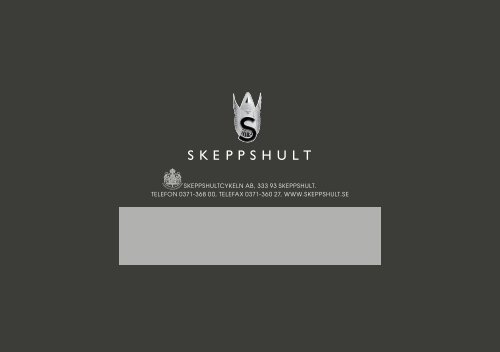 InSTrUKTIonSBoK - Skeppshult