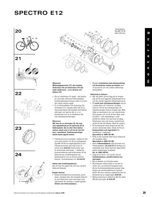 TEKNISK HANDBOK FÖR ÅTERFÖRSÄLJARE - Sram