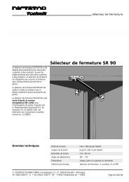 Sélecteur de fermeture SR 90 - Dictator