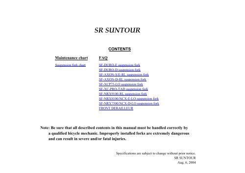 Suntour Raidon Air Pressure Chart