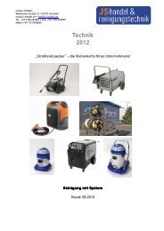 KATALOG TECHNIK 2012 - JS Handel & Reinigungstechnik