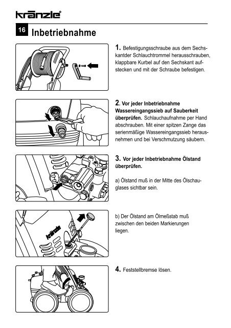 Betriebsanleitung - Kränzle Schweiz AG