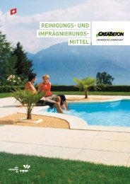 Reinigungs- und impRägnieRungs- mittel - Creabeton Materiaux AG