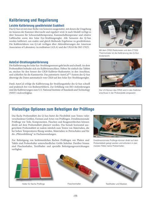 Xenon Lichtbeständigkeits-und Bewitterungsgeräte - Q-Lab