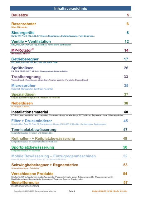 Versenksprühdüsen