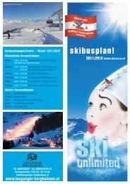 BUSFAHRPLAN 2011/2012 SKIBUS LEOGANG SKIBUS