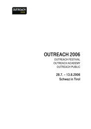 OUTREACH 2006 - Leisure Communication