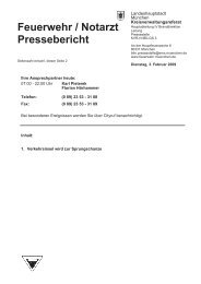 Feuerwehr / Notarzt Pressebericht