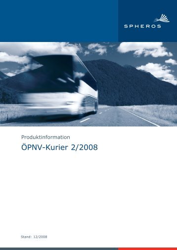 ÖPNV-Kurier 2/2008 - Spheros