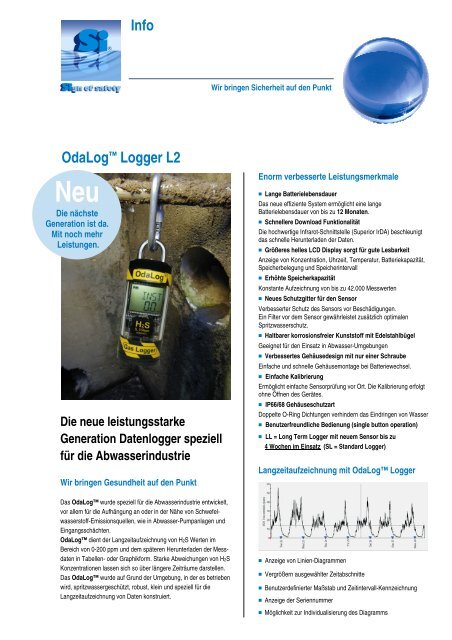 Info OdaLog™ Logger L2 - Leopold Siegrist GmbH