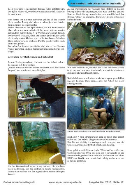 OAM Ausgabe Mai 2010 - Online Aquarium-Magazin