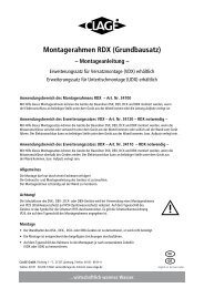 Montagerahmen RDX (Grundbausatz) - Clage GmbH
