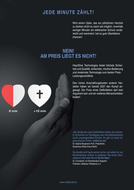 Broschüre Heartsine Defibrillatoren - Notfall-defi