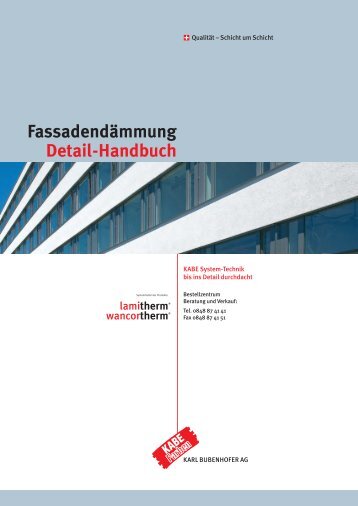 Fassadendämmung Detail-Handbuch - KABE Farben