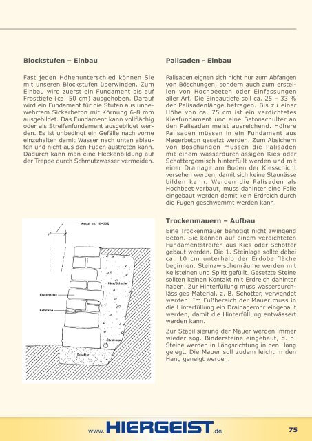 G Natursteine G Betonpflaster - Hiergeist