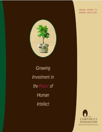 Growing Investment in the Power of Human Intellect - NewsCenter ...