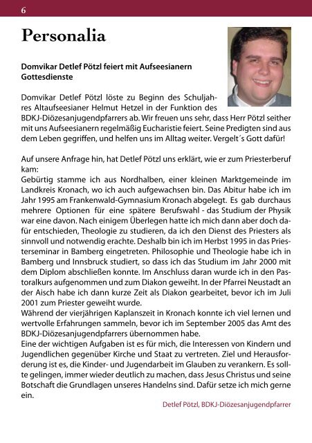 Jahresbericht 2006 / 2007 - Aufseesianum