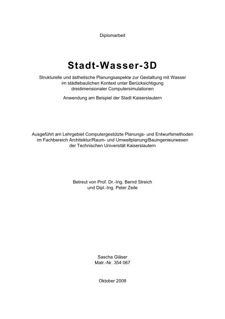 Stadt-Wasser-3D - cpe - Universität Kaiserslautern