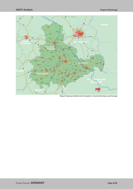 SWOT‐Analysis Chemical Logistics: Germany - Central Europe