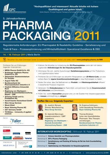 Pharma Packaging 2011 - PAINT-Consult