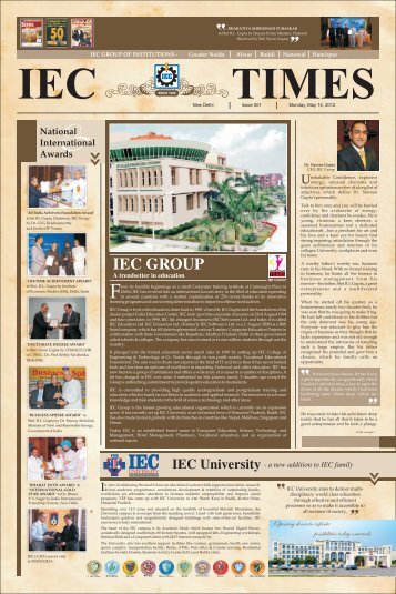 Final News Paper - IEC University