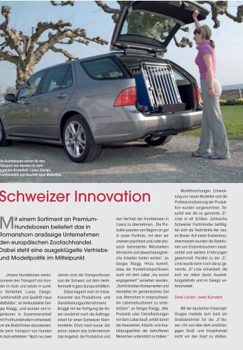 Schweizer Innovation - PETonline