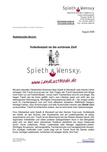 Volksfestzeit ist die schönste Zeit! - Spieth & Wensky