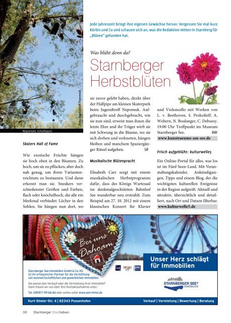 Stadtleben - Stadtmarketing Starnberg