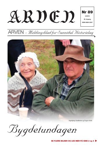 ARVEN - Meldingsblad for Sannidal Historielag