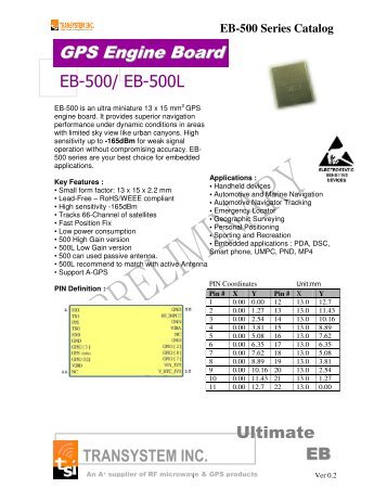 EB-500 Series Catalog