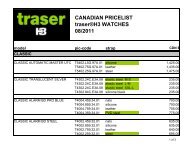 Traser Cdn Master Aug 2011 - Traser Watches