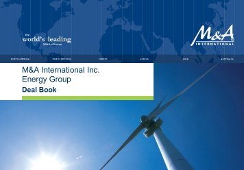 M&A International Inc.: Energy - Audon Trap & Partners