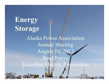 Energy Storage - Alaska Power Association