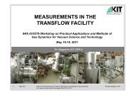 MEASUREMENTS IN THE TRANSFLOW FACILITY - KIT