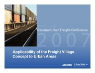 Applicability of the Freight Village Concept to Urban - METRANS ...