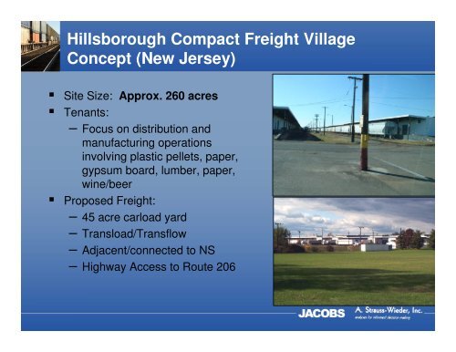 Applicability of the Freight Village Concept to Urban - METRANS ...