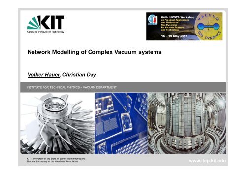 Modelling of ITER torus Vacuum system - KIT