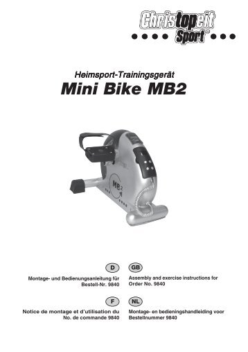 MB2-Mini Bike 4-spr-03-06.pmd - Medipreventiecentrum