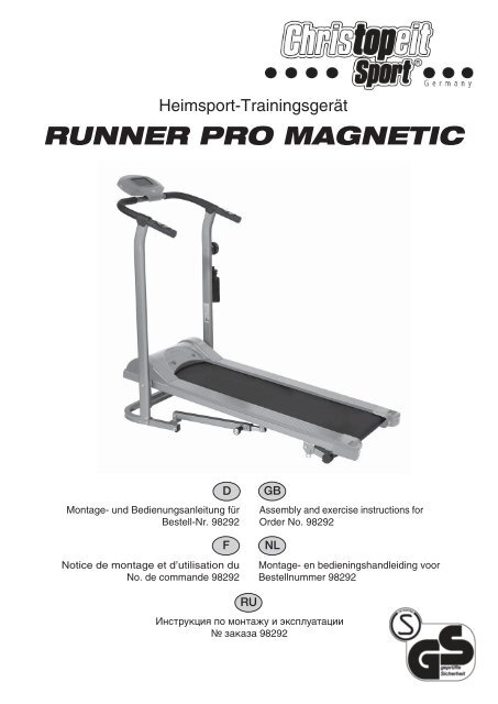 Runner pro Magnetic-98292-5spr-0209.indd - Christopeit Sport