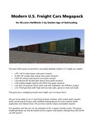 Modern U.S. Freight Cars Megapack - Trains and Drivers