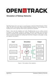 Simulation of Railway Networks - OpenTrack