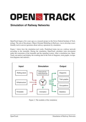 Simulation of Railway Networks - OpenTrack