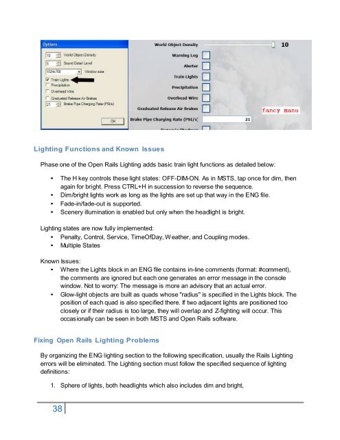 Operations Manual - Open Rails