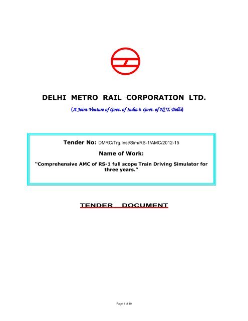 DELHI METRO RAIL CORPORATION LTD.