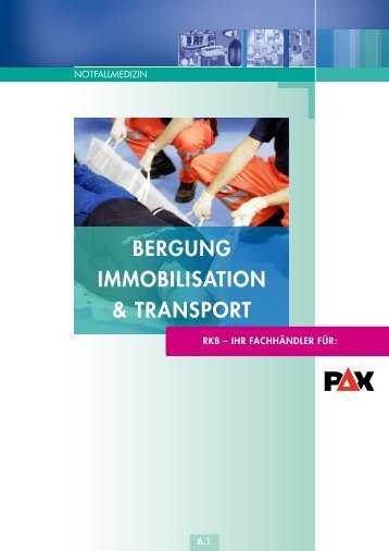 BERGUNG IMMOBILISATION & TRANSpORT - RKB Medizintechnik