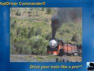 RailDriver Commander® Drive your train like a pro