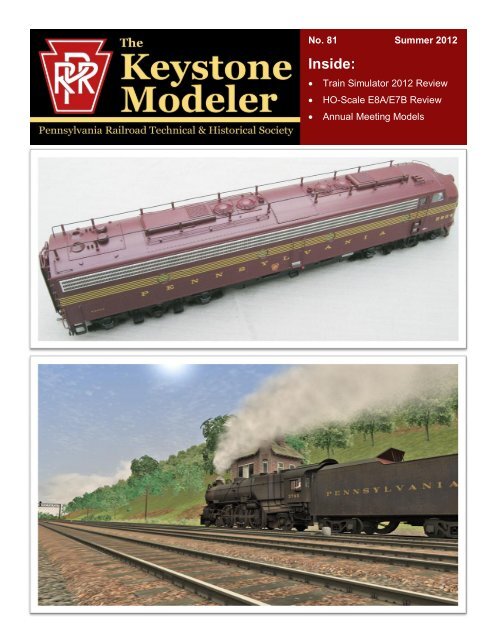 The Keystone Modeler, No. 81, Summer 2012 - Pennsylvania ...