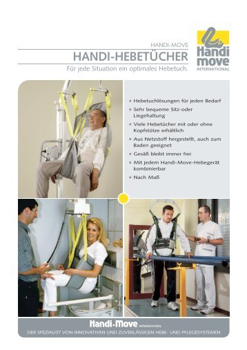 HANDI-HEBETÜCHER - Reha-Hebehilfen