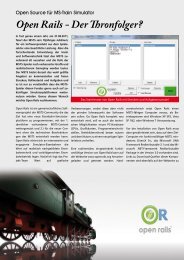 Open Rails - Der Thronfolger? - Train Sim Magazin