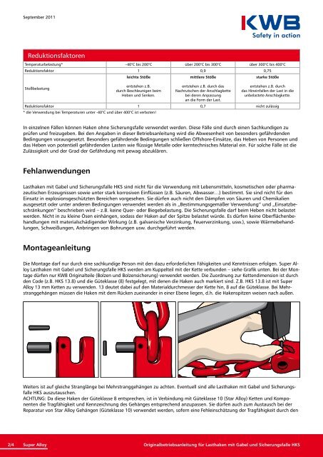 Lasthaken mit Gabel und Sicherungsfalle HKS downloaden ... - KWB